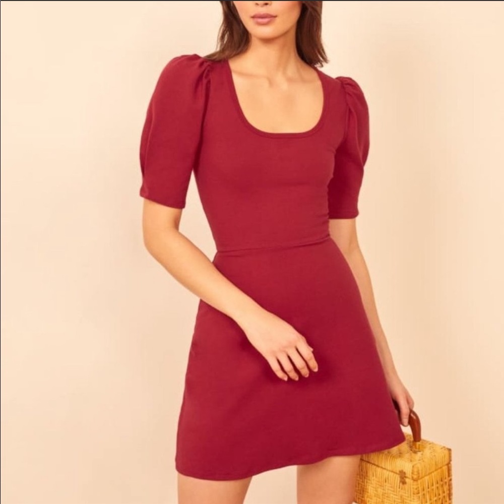 NWOT REFORMATION Mini Dress in RED